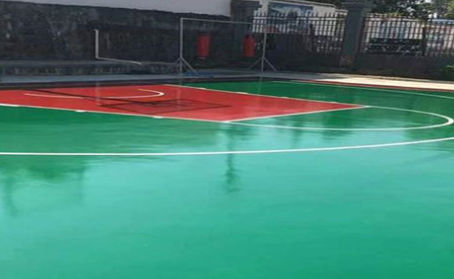 渭南篮球场翻新地面